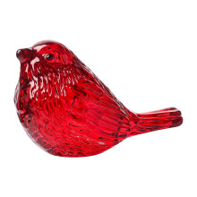 Figura de pájaro de cristal, decoración de animales, 1 pieza.