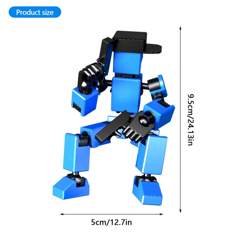 3D-utskriven actionfigur med pistol, 1 st. 1