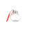 Pallonmuotoiset pullot korkilla 50ml 18 kpl 1