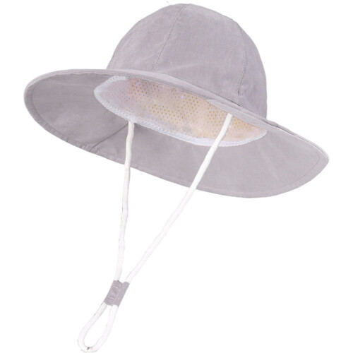 Cappello a secchiello per bambini con protezione solare, regolabile e traspirante.