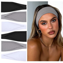 Diademas deportivas antideslizantes para mujer, paquete de 6, 10 cm
