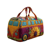 Bolsa de lona acolchada estilo bohemio de 18 pulgadas.