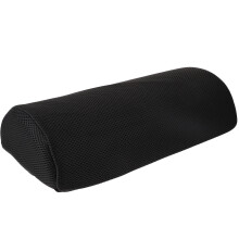 Cojín reposapiés de poliéster negro para cama (1 unidad)