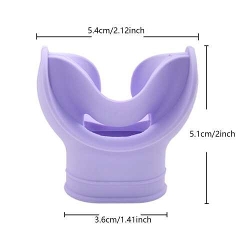 Silicone Snorkel Mouthpiece Ergonomic Comfortable 2