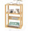 Bamboo 3-Tier Side Table with USB Charging Station 1