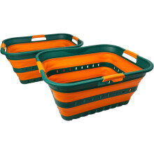 Panier de rangement pliable SAMMART 42L, lot de 2