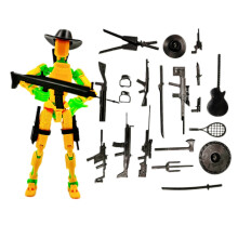 3D-utskriven actionfigur med mekaniska leder och