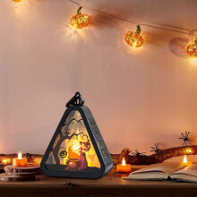 Halloween LED-lantaarn vintage schedel skelet 1 stuk