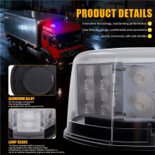 Red Led Car Strobe Light 12V 24V Rotating Emergency Beacon for Vehicles Truck Forklift
