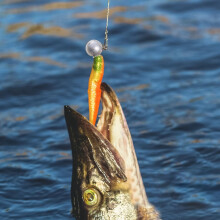 Fiskekrok for myke plastlokker mikrorundkulehode 10 stk
