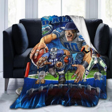 Coperta da tifoso di una squadra di calcio, in morbido pile, 60x50 pollici.