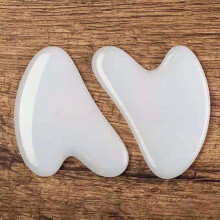 Fehér Jade Gua Sha eszköz Szív alakú