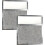 Luftfilter för köksfläkt Aluminium Träkol Combo 10x 1