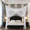 Bed Canopy Net with Skirt 4-Sided Full Coverage for Twin Bed 5