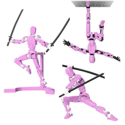 3D tištěná figurína Dummy13Robot, kloubová