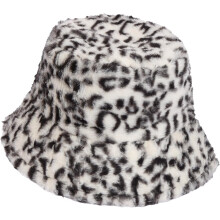 Dames bucket hat met luipaardprint, one size