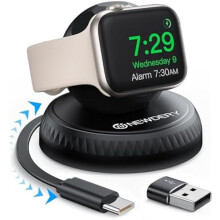 Výsuvný nabíjecí stojánek pro Apple Watch s kabelem USB-C, černý