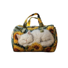 Bolsa de viaje acolchada de poliéster de 18 pulgadas, estilo bohemio, para fin de semana.