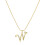 Collier initial plaqué or A-Z26Lettres 1