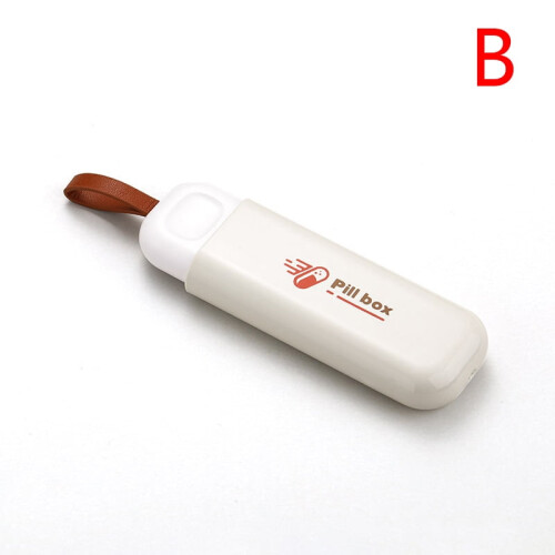 Pilulier blanc portable pour 7 jours