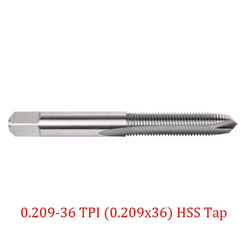 HSS-Ventilschaftgewindebohrer 0,209-36TPI mit Gehäuse