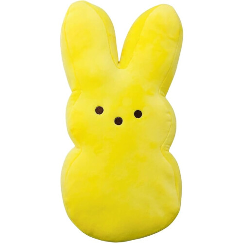 Peeps pluche konijn geel 38 cm