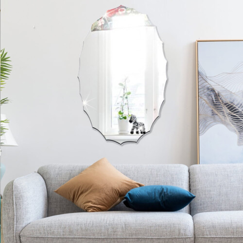 Oval Bathroom Mirror Trim Plastic 1 Pack