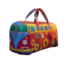 Bolsa de lona acolchada estilo bohemio de 18 pulgadas.