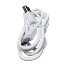 Weißes USB-auf-Micro-USB-Kabel, 1 m, flexibel