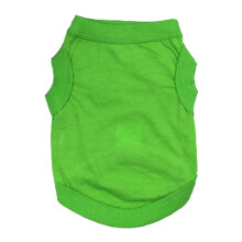 Gilet per cani caldo e morbido, tinta unita verde, taglia S