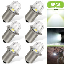 Bombilla LED para linterna, blanca, 3V, superbrillante, 6 unidades