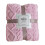 Fleecefilt Sammet Jacquard Flanell Lila Rosa 1