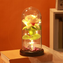 LED-glassroseornament Valentinsdagslampe til hjemmedekor