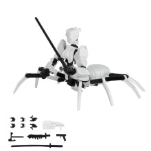 T13Actionfigurset förmonterat3D-utskrivet med vapen