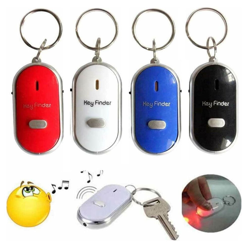 Key Finder Locator With Whistle Led Alarm 4-Piece 9065194789873