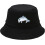 Bob en coton uni, chapeau de plage avec protection solaire 1