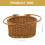 Wicker Basket for Kids Picnic Table Dessert 1 pcs 2