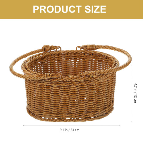 Wicker Basket for Kids Picnic Table Dessert 1 pcs 1