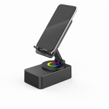 Bluetooth držák na audio telefon s baterií 1500 mAh a 360