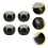 Wood Sofa Legs Classic Style 4 pcs 8x8 cm Black 6