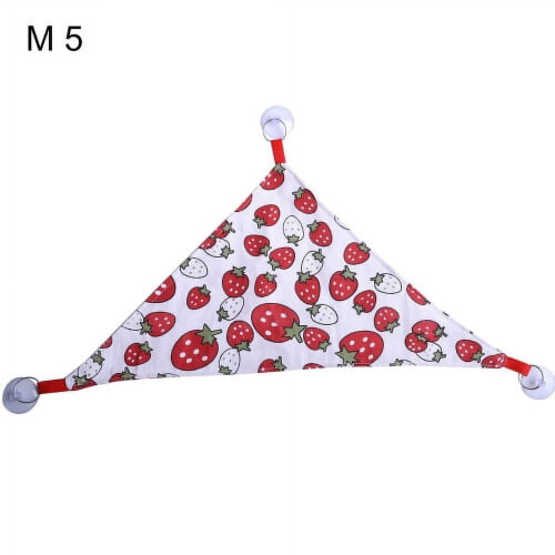 Triangular Reptile Hammock Bed with 3 Suction Cups 2
