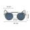 Occhiali da sole vintage rotondi steampunk argento 8