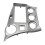 Painel frontal prateado de 9 polegadas para rádio estéreo de carro Toyota Matrix 2009-2014 3
