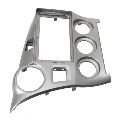 Painel frontal prateado de 9 polegadas para rádio estéreo de carro Toyota Matrix 2009-2014 2
