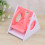 Wooden Triangle Hanging Hammock for Small Pets Pink 6