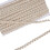 Galon tressé en polyester blanc, 16,4 yards 1