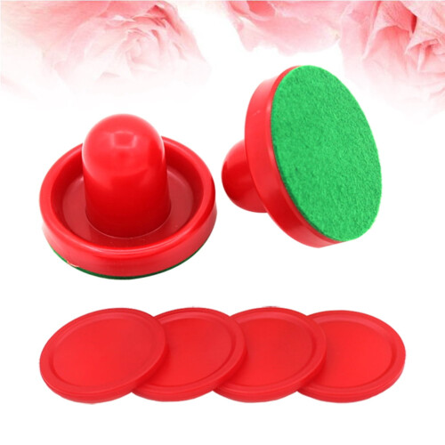 Air Hockey Pucks Red Ergonomic Replacement Set 1