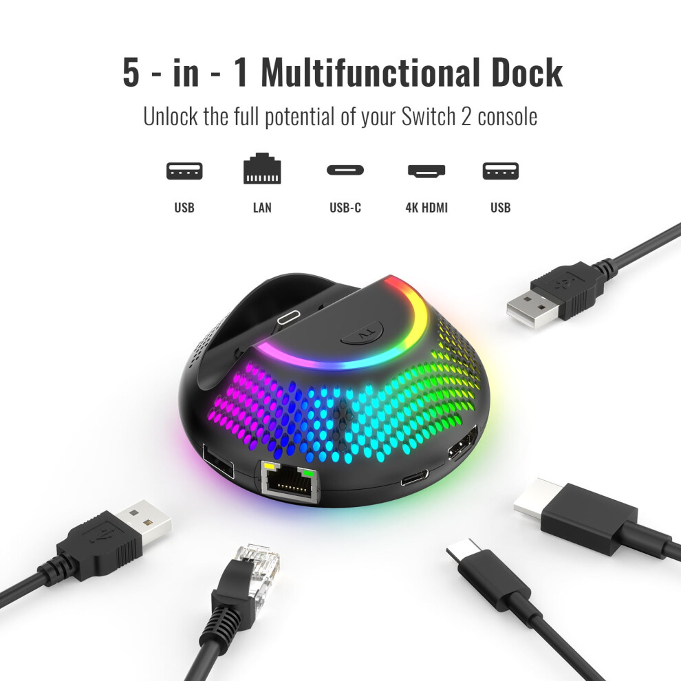 Nintendo Switch 2/Oled Portable Dock With 4K Hdmi And 9377112013848
