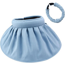 Chapéu feminino de aba larga com viseira, faixa absorvente para absorver o suor e ajuste personalizado.