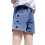 Pigershorts med elastisk talje og blomsterbroderi, 3-4 år 1